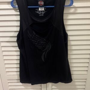 Harley-Davidson Women's Black Graphic Tank Top